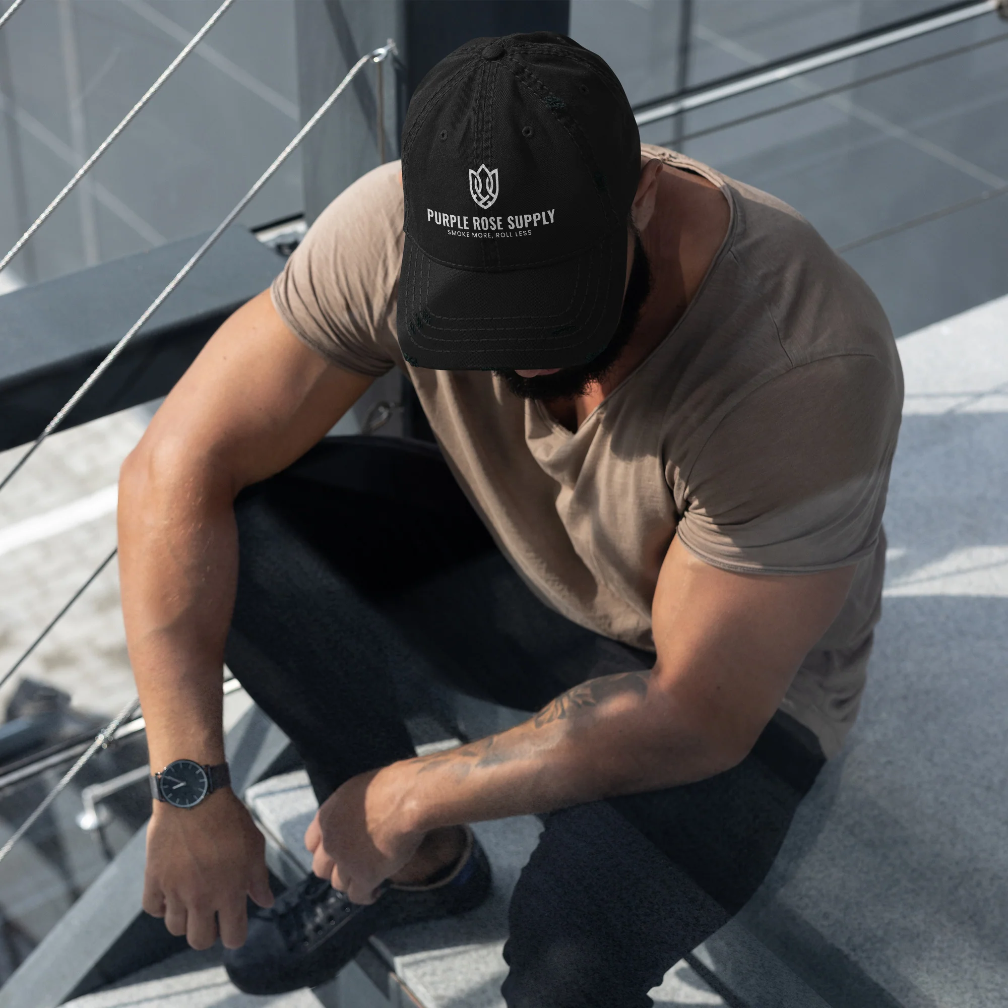 Purple Rose Supply Dad Hat - Image 5