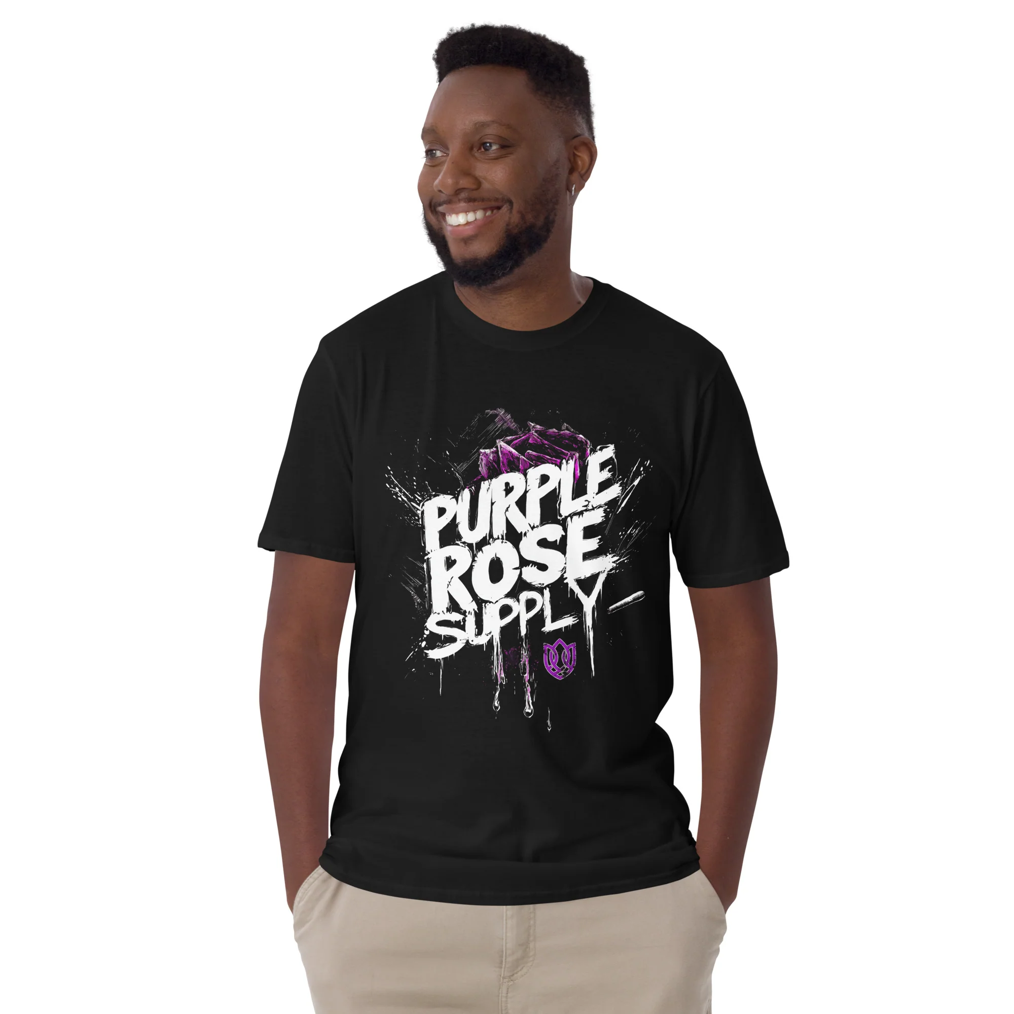 Short-Sleeve Purple Rose Supply Unisex T-Shirt - Image 3